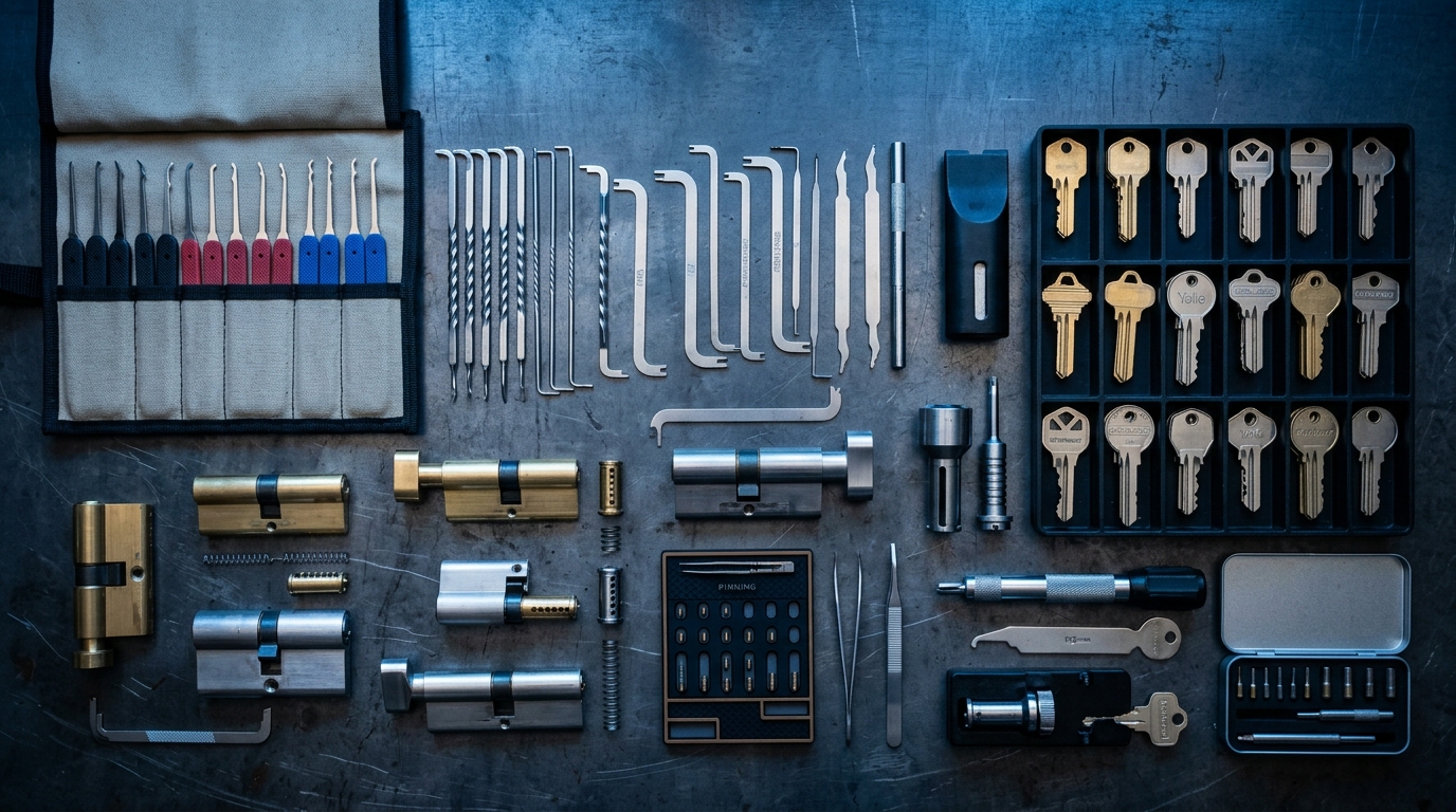 Professionelles Schlüsseldienst Werkzeug